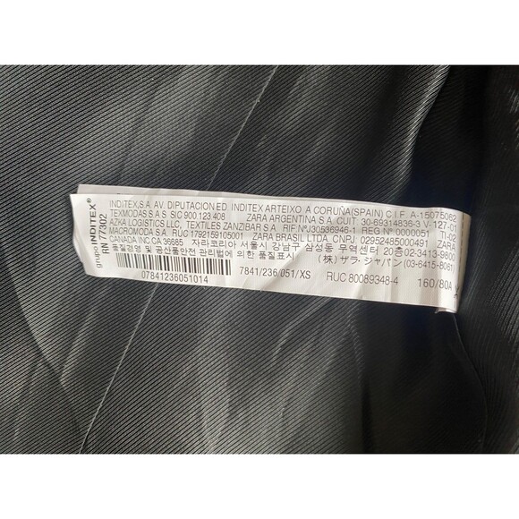 Zara Leopard Animal Print Open Front 3/4 Sleeve Lightweight Blazer Jacket Sz XS - Picture 8 of 10